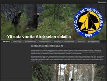 Tablet Screenshot of metsolanmetsastysseura.fi